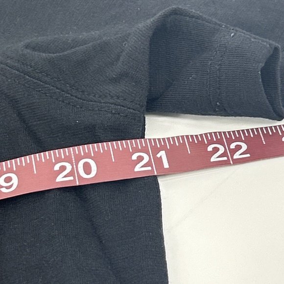 Hugo Boss Shirt Mens M Black Regular Fit‎ Short Sleeve V-Neck Long Staple Cotton - Picture 9 of 9